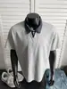 Camisa Polo de Patchwork Estilo Old Money Hombro Recto Manga Corta para Hombre, Camiseta de Cuello Campana de Gama Alta Fresca y Elegante, Retro Americano de Peso Pesado Manga Media