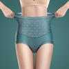 Ropa interior de encaje sexy con cintura alta para mujer, de seda de hielo, sin marcas, cómoda y transpirable, con entrepierna de algodón.