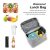 Bolsa de almuerzo cruzada nueva y engrosada transfronteriza, bolsa térmica para picnic al aire libre, bolsa portátil de mano y para el hombro, bolsa de hielo térmica para mantener los alimentos frescos