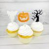 Novo cartão de bolo de Halloween inserção criança morcego abóbora assando bolo bandeira cartão inserção Decoração de festa de Halloween