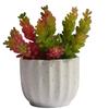 Decoración de planta suculenta de simulación, planta en maceta, adornos de planta verde, Loto de Jade, cadena de dinero, grano de fruta, plato combinado de flores de plástico