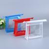 Bolsa de embalaje cosmético de PVC transparente al por mayor de fábrica Moda coreana bolso de mano de PVC láser bolsa con cremallera a prueba de polvo