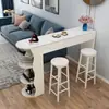 Mesa de bar pequeña para uso doméstico, simple y moderna, adecuada para sala de estar, recibidor, bar pequeño, mesa auxiliar de sofá, comedor, mueble divisor de lujo ligero
