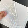 Película Láser Holográfica Mixta Autoadhesiva A4 Película de Laminación en Frío Película Láser Colorida Copo de Nieve Corazón Estrella Molino de Viento Estándar Americano