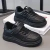 Zapatos de Skate para Niños Niños y Niñas Zapatos Deportivos Primavera y Otoño Zapatos Blancos Pequeños para Niños Zapatos Deportivos Versátiles para Niños Negro Comercio Exterior