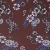 B28 venta al por mayor de fábrica fondo morado flores rotas estilo retro tela de gasa estampada tela para ropa camisa vestido
