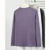 Camisa Básica de Manga Larga Acanalada con Patchwork de Encaje Estilo Elegante Nueva Temporada Primavera 2026 Talla Grande para 100kg Camiseta Falsa de Dos Piezas 9456
