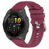 Para Reloj Jiaming Forerunner165 Correa de Silicona F165 Música Correa Monocromática Patrón Cruzado