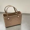 Bolsa de Playa Portátil de Eva para Mujer con Agujeros DIY 2026 Nuevo Producto Hot Item de Comercio Electrónico Transfronterizo Almacenamiento Impermeable Gran Capacidad