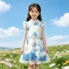Ropa Infantil Tie-Dye Verano Nuevo Hecho a Mano Tie-Dye Teñido con Plantas Faldas con Tirantes para Niños y Niñas Ropa Étnica de Viaje Venta al por Mayor