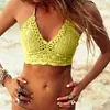 Bikini Popular Europeo y Americano Hecho a Mano con Ganchillo, Pecho Envuelto, Sexy Versátil para Mujer, Traje de Baño Dividido para Aguas Termales, Venta al por Mayor