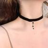 Pure Desire Estilo Simples Preto Espinha de Peixe Gatinho Pérola Pingente Gargantilha Clavícula Neckchain Design de Nicho Superior Sense