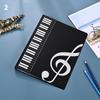 Em Estoque 40 Páginas A4 Pasta de Partitura Musical Multicamadas Pasta de Partitura para Prática de Piano Pasta de Armazenamento de Arquivos Multicor Opcional