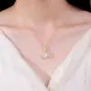 Nuevo Collar Pipa Estilo Chino para Mujer Plata S925 Original Nuevo Jade Hetian Natural Diseño de Nicho Colgante de Cadena para Clavícula