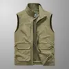Chaleco cálido de doble cara para hombre, pesca al aire libre, fotografía, chaleco multifuncional, comercio transfronterizo, chaleco multibolsillos, personalizado