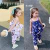 Conjunto de Niña con Top de Tirantes de Dibujos Animados y Pantalones Largos Casuales Nuevo Estilo Verano 2026 Ropa Infantil de Comercio Exterior al por Mayor 3-8 Años