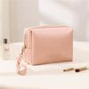 Bolsa Cosmética Nueva PU 2025 de Alto Valor Moda para Mujer Bolsa Cosmética Octogonal para Salir Portátil Bolsa de Almacenamiento de Cosméticos