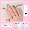 Zhengxiang 2026 Pegatinas para Uñas Estilo Francés Impermeables Película de Esmalte con Purpurina Pegatinas para Uñas de Flores y Caricaturas Pegatinas para Uñas sin Hornear Personalizadas