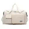 Estilo Coreano Nuevo Simple Casual Bolso Tote de Viaje Plegable Bolsa de Equipaje de Almacenamiento Separación Seco/Húmedo Bolsa de Yoga Fitness