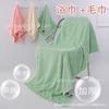 Traje de Toalla de Terciopelo Candy Toalla de Baño Rayada de Terciopelo Coral Extra Grande Borde Engrosado Toalla Facial Suave Toalla de Baño