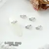 Pedras de Strass para Nail Art da Série Zircônia de Luxo Leve, Pingente de Estrela-do-Mar Versátil Deslumbrante e Luxuoso, Pedras de Strass para Unhas Laço
