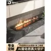 Chimenea atomizadora 3D personalizada, decoración empotrada de fuego, sala de estar, hogar francés, humidificador electrónico de llama para interiores