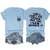No Puedes Arreglar la Estupidez Camiseta Básica Redonda de Calavera con Mano Divertida para Mujer Manga Corta Holgada