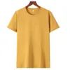Verão 180g Algodão Puro Manga Curta Masculina Gola Redonda Slim Fit Meia Manga Unissex Camisa Promocional Base Camisa Top Masculino