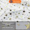 Tecido de malha de glitter gradiente de tecido de malha estrelado estrela Lua fio fundo tecido estrela fio base tecido bronzeamento