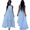L0110 AliExpress Amazon Vestido de verano sexy plisado para mujer europea y americana