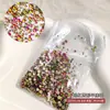 Leque Rei de Fundo Plano com Diamantes, Diamantes Redondos Transparentes, Semicírculo de Cristal Brilhante, Diamantes Coloridos de Fundo Plano, Diamantes Soltos Ss4, Joias de Diamante para Nail Art