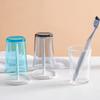 Pedido original de comercio exterior con escurridor para vasos de enjuague bucal juego de vaso de enjuague bucal para cepillado estilo japonés con estante de almacenamiento portavasos de drenaje de suelo