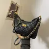 Bolso de Lujo de Nicho Moda Nuevo Bolso de Cadena Acolchado Elegante Versátil Chic Bolso de Hombro Único Cruzado