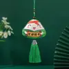 Bolsita del Festival del Bote del Dragón Bolsa de Incienso de Ajenjo Kit de Materiales DIY Colgante Hecho a Mano de Zongzi Suministros para Actividad Padres e Hijos del Festival del Bote del Dragón