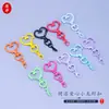 Llavero de Corazón Pintado Colorido Llavero Creativo Lindo Lanyard Cadena para Teléfono Colgante Accesorios Venta al por Mayor