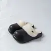 Pantuflas de Algodón de Color Sólido EVA para Mujer 2026 Otoño/Invierno Nuevo Estilo para Interior del Hogar con Felpa Antideslizantes Impermeables Cálidas Zapatos de Algodón para Damas