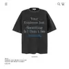 Camiseta de Manga Corta de Algodón Puro de Peso Pesado con Bloques de Color y Estampado de Letras de 250 g, Nuevo Corte Holgado para Hombre y Mujer, Ropa de Comercio Exterior Transfronterizo al por Mayor