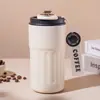 Caneca de Café com Display Digital Inteligente e Controle de Temperatura, Copo Isolado Portátil para Viagem, Aço Inoxidável 316, para Carro e Escritório, Alta Aparência, Copo de Água