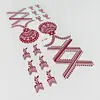 Pegatinas de Tatuaje de Henna Rojo Estilo Indio Florales para Dorso de Mano Impermeables y de Larga Duración Pegatinas de Tatuaje Pintadas a Mano para Novia Boda