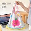 Bolsa de Compras Linda Estilo Ins, de Aspecto Sofisticado, de Gran Capacidad para Supermercado, Compras de Abarrotes, Bolsa Ecológica, Bolso de Mano Plegable