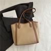 Roupa de Trabalho Casual e Moderna Retrô de Grande Capacidade Simples 2025 Verão Novo Cor Pura Bolsa Transversal de Ombro Único Tote para Mulheres