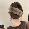 Pinza para el pelo de punto linda de alta gama para niñas, pinza de garra moderna y elegante con lazo de dibujos animados, accesorio para el pelo estilo pato perezoso