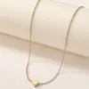 Bestsellers Transfronterizos Europeos y Americanos en Amazon, Collares Versátiles de Forma de Corazón Simples y Elegantes Adecuados para el Uso Diario de Mujeres, Venta al por Mayor