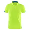 Camisa polo camiseta manga curta gola alta fitness esportes ao ar livre secagem rápida macacão logo bordado estampado roupa de trabalho camisa publicitária