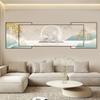Pintura Decorativa de Lujo para Sala de Estar Pintura Colgante de Pared de Fondo para Sofá de Alta Gama Paisaje Atmosférico Pintura Superpuesta para Oficina