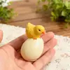 Amapola DIY Pascua Aromaterapia Yeso Resina Epoxi Huevo de Pie Pollo Adorno de Vela Molde de Silicona