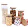 Suministro Adecuado de Frascos Sellados de Vidrio de Alto Borosilicato, Frascos para Té, Frascos de Almacenamiento y Empaque con Tapas de Bambú