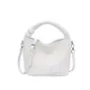 Bolsa feminina trançada transfronteiriça, bolsa transversal estilo casual para férias, bolsa de mão de alta costura, bolsa de mão feminina estilo coreano