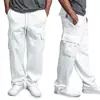 Moda Cruzada Deseo Primavera Otoño Tendencia Deportivos Casuales Multibolsillos Resistentes al Desgaste Ropa de Trabajo Versátil Pantalones de Pierna Recta Ropa para Hombre En Stock