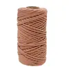 Corda de poliéster-algodão, corda de algodão colorida, corda para tecelagem artesanal, corda de puxar, kit de material para tapeçaria, acessórios de corda de algodão, atacado